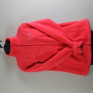 Columbia | Women's Fall Orange Fleece Zip Front Pockets Activewear Jacket Sz